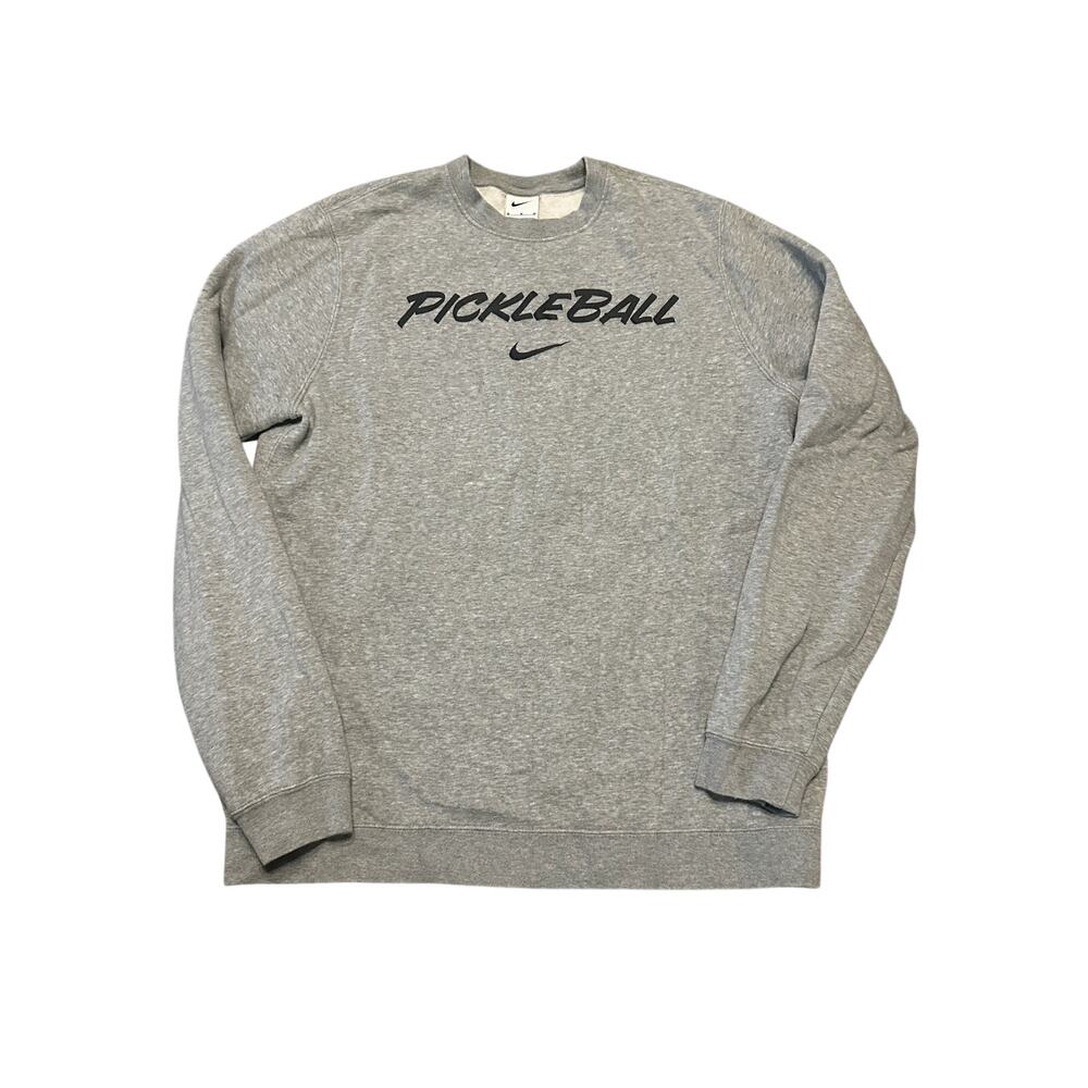 Nike Pickleball Club‎ Fleece Crewneck Sweatshirt GRAY Medium